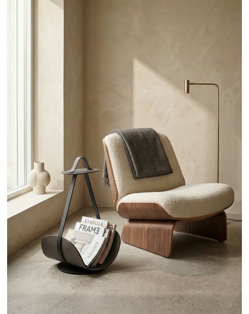 Porte-revues Swing marron - 58x39x31 cm