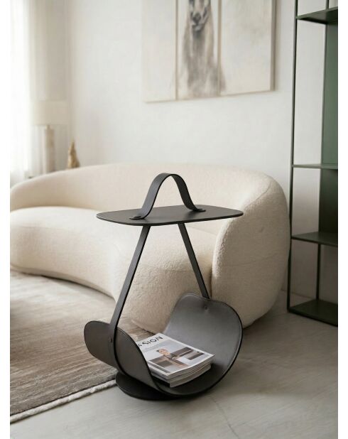 Porte-revues Swing marron - 58x39x31 cm