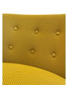 Safrangelber Sessel mit Schwalbennest aus Netzstoff - 78x79x73 cm