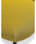 Safrangelber Sessel mit Schwalbennest aus Netzstoff - 78x79x73 cm