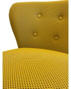 Safrangelber Sessel mit Schwalbennest aus Netzstoff - 78x79x73 cm