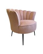 Puderrosa Kronensessel - 88x80x82 cm