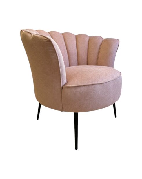 Puderrosa Kronensessel - 88x80x82 cm