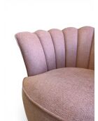 Puderrosa Kronensessel - 88x80x82 cm