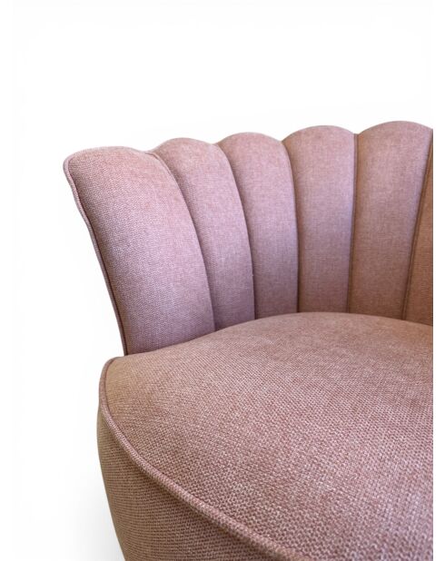 Puderrosa Kronensessel - 88x80x82 cm