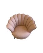 Puderrosa Kronensessel - 88x80x82 cm