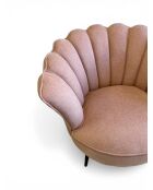 Puderrosa Kronensessel - 88x80x82 cm