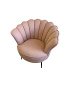 Puderrosa Kronensessel - 88x80x82 cm