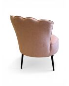 Puderrosa Kronensessel - 88x80x82 cm