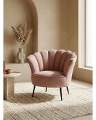 Puderrosa Kronensessel - 88x80x82 cm