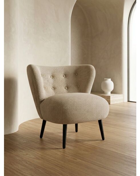 Fauteuil Nid d'Hirondelle Mesh beige sable naturel - 78x79x73 cm