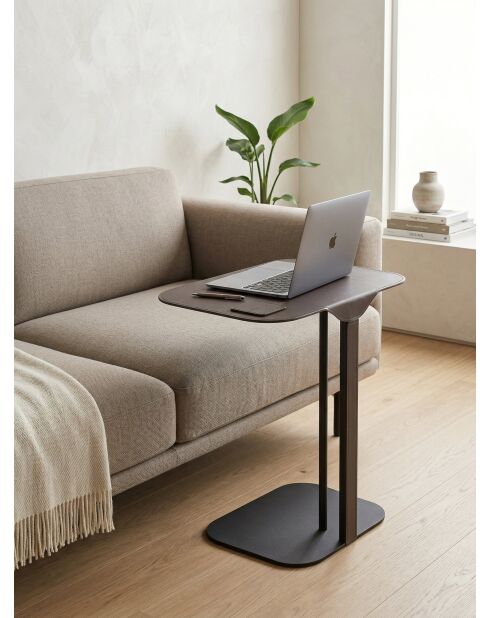 Line dunkelgrauer Beistelltisch - 59x36x61 cm