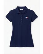 Polo MC en coton marine