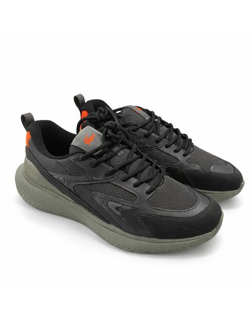 Sportschuhe 48SMA0159 dunkelgrün/hellkhaki