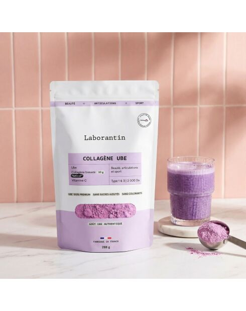 Collagen Ube in polvere - Cura di bellezza e digestione da 24 a 48 dosi - 1000 ml