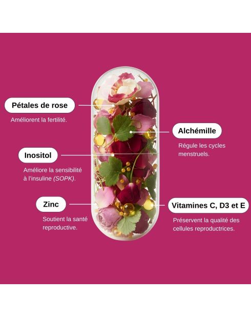 Nutri Fertility - Donna - Cura dell'ovulazione 60 capsule - 100 ml