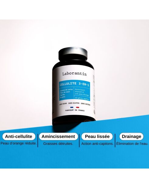 3-in-1-Cellulite — Anti-Orangenhaut-Kur 60 Kapseln — 100 ml