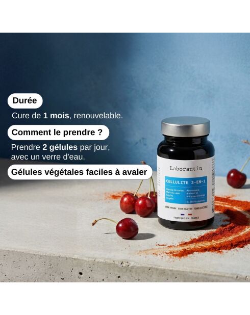 3-in-1-Cellulite — Anti-Orangenhaut-Kur 60 Kapseln — 100 ml