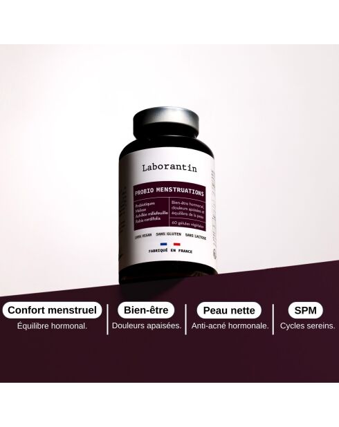 Probio Mestruation - Cura della sindrome premestruale e dolori mestruali 60 capsule - 100 ml