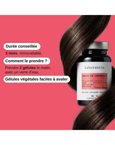 Haarausfall bei Frauen - 3-Monatskur 180 Kapseln - 300 ml