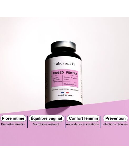 Probio Femina - Cura de confort íntimo 30 cápsulas - 100 ml