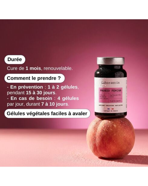 Probio Femina - Cura de confort íntimo 30 cápsulas - 100 ml