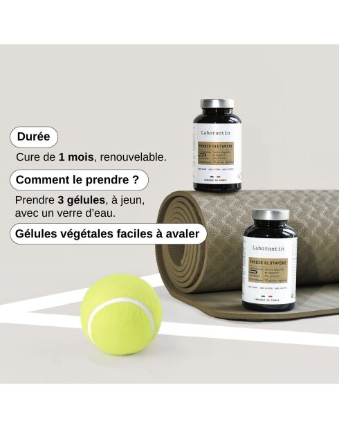 Probio Glutamine - Cura la digestione e la deflazione addominale 90 capsule - 200 ml