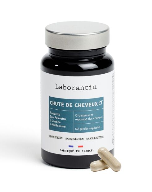 Haarausfall-Kur für Männer — Mittel gegen Haarausfall, 60 Kapseln — 100 ml