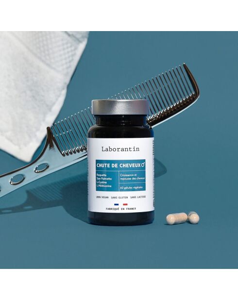 Haarausfall-Kur für Männer — Mittel gegen Haarausfall, 60 Kapseln — 100 ml