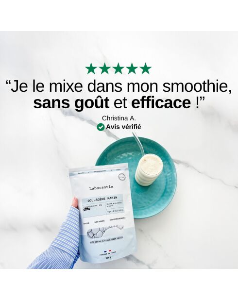 Collagène en poudre - Goût Neutre - Cure beauté et sport 30 doses - 1000 ml