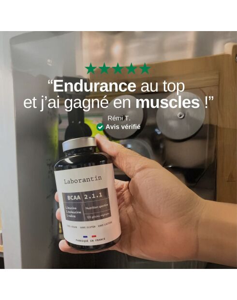 BCAA 2.1.1 - Cura para el rendimiento físico 120 cápsulas - 300 ml