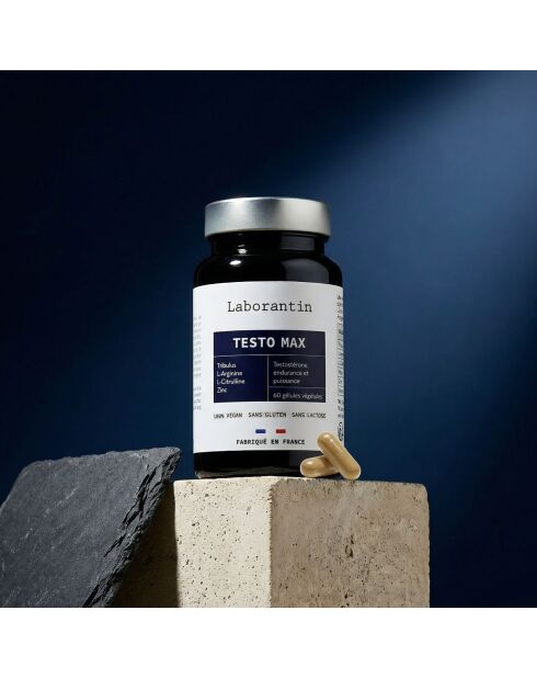Testo Max - Cure booster de testostérone 60 gélules - 100 ml