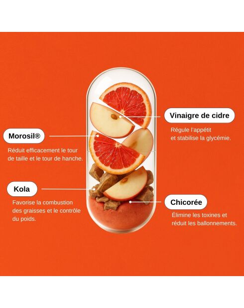 Morosil® -Slimming - Kur über 3 Monate 180 Kapseln - 300 ml