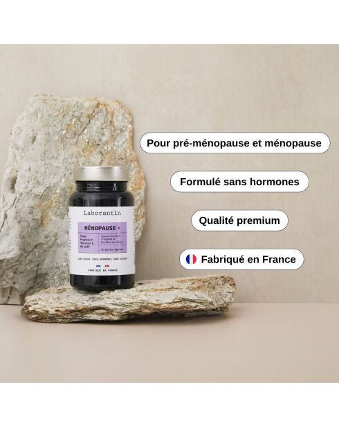 Menopausia + - Cura de la premenopausia y la menopausia 60 cápsulas - 100 ml