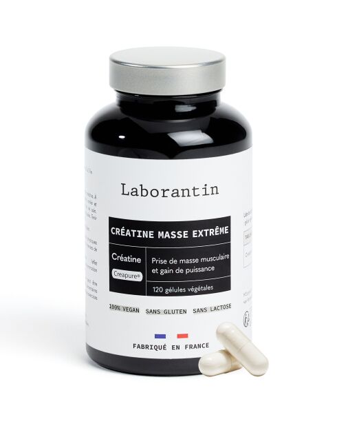 Creatine Mass Extreme - Kuur voor massatoename 120 capsules - 200 ml