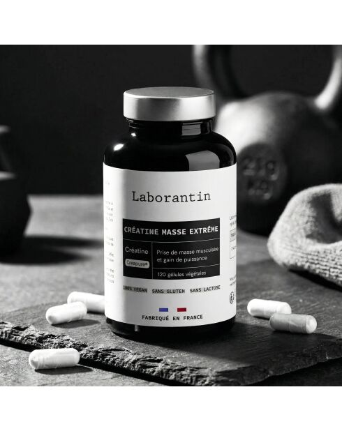 Creatine Mass Extreme - Kuur voor massatoename 120 capsules - 200 ml