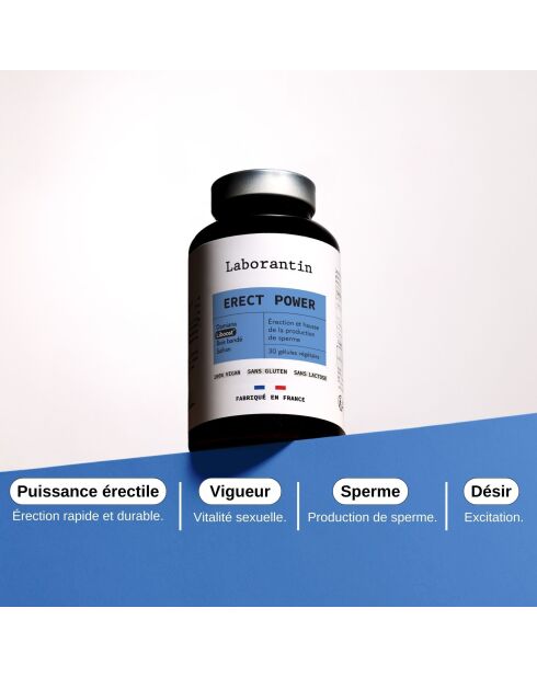 Erection Power - Cura estimuladora de erección 30 cápsulas - 100 ml