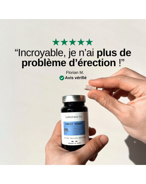 Erection Power - Cura estimuladora de erección 30 cápsulas - 100 ml