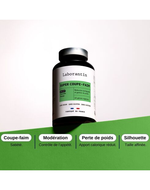 Super Appetite Suppressant - kuur van 2 maanden 120 capsules - 200 ml