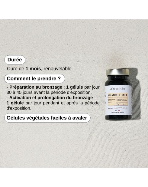 3-in-1-Sonnenpflege - Bräunungskur 30 Kapseln - 100 ml