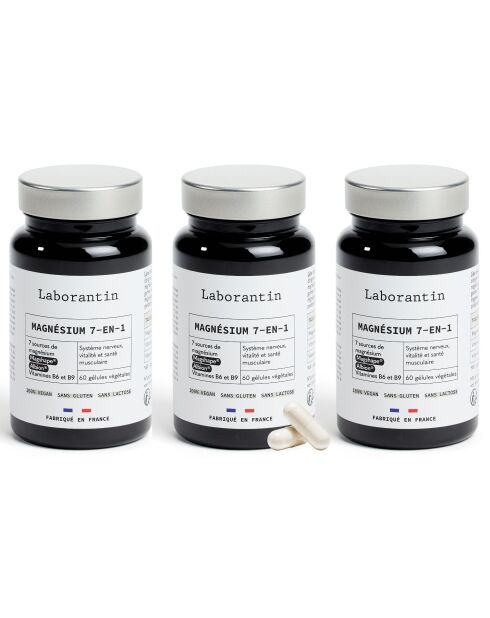 Magnesium 7-in-1 - 3-monatige Kur 180 Kapseln - 300 ml