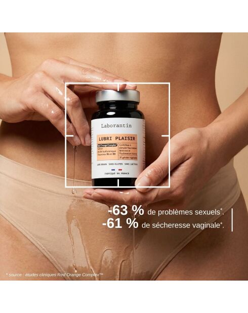 Lubri Plaisir - Cura de lubricación íntima 30 cápsulas - 100 ml