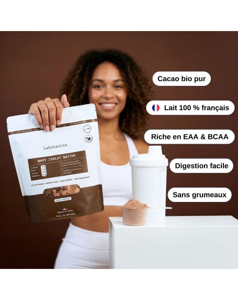 Natives Proteinisolat Schokolade — Massenzunahmekur 25 Dosen — 3000 ml