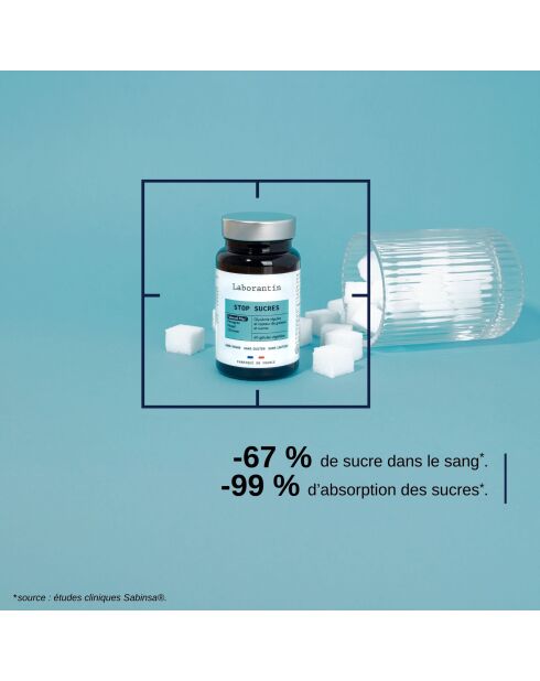 Stop Sugars - Cura la glucemia 60 cápsulas - 100 ml