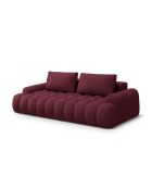 Ausziehbares 4-Sitzer-Sofa in Burgunderrot mit Stauraum — 250x100x84 cm