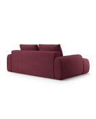 Ausziehbares 4-Sitzer-Sofa in Burgunderrot mit Stauraum — 250x100x84 cm