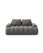 Graues 2-Sitzer-Sofa aus Samt - 175x100x84 cm