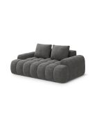 Graues 2-Sitzer-Sofa aus Samt - 175x100x84 cm