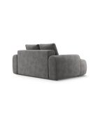 Graues 2-Sitzer-Sofa aus Samt - 175x100x84 cm