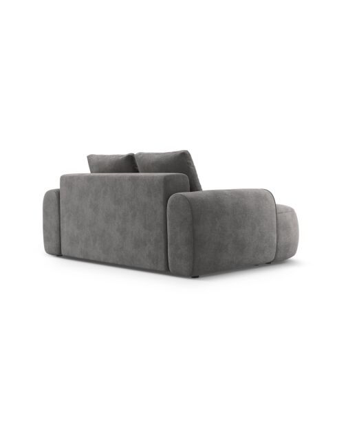 Graues 2-Sitzer-Sofa aus Samt - 175x100x84 cm